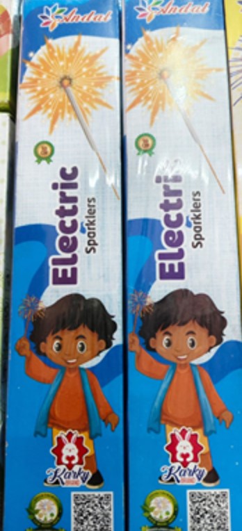 10 CM ELECTRIC SPARKLER (10 செ.மீ எலக்ட்ரிக் கம்பி மத்தாப்பு) (10Pcs)