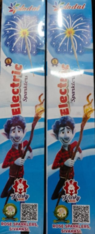 12 CM ELECTRIC SPARKLER (12 செ.மீ எலக்ட்ரிக் கம்பி மத்தாப்பு) (10Pcs)